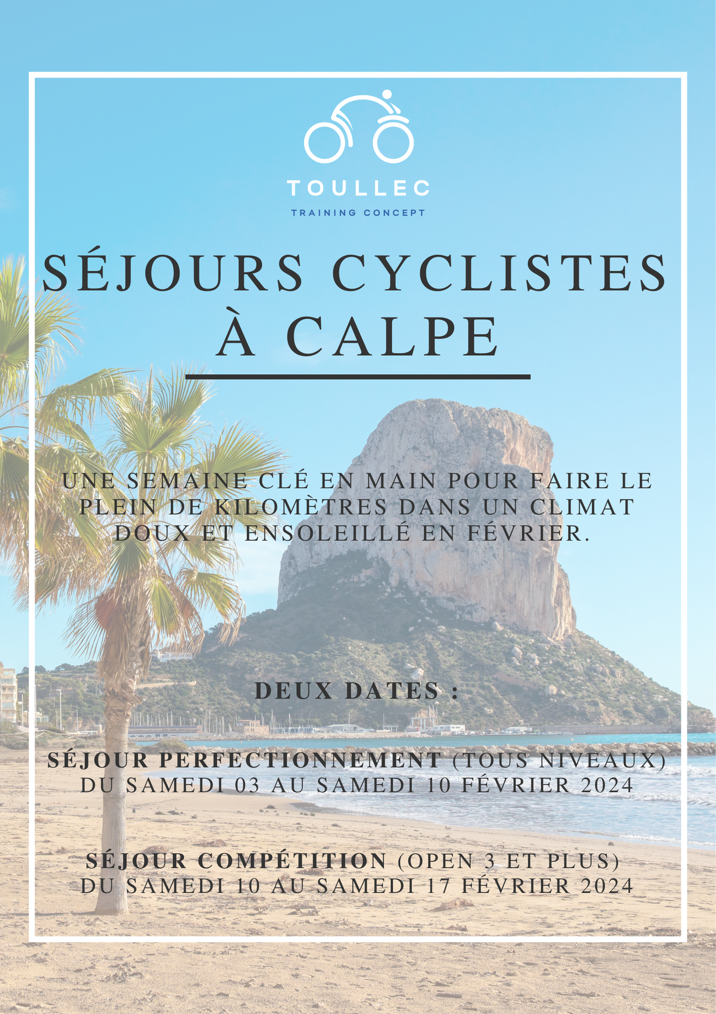 Séjours cyclistes à Calpe